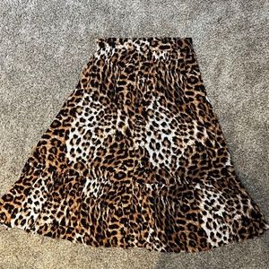 *NEW* TALBOTS CHEETAH PRINT FULL SKIRT